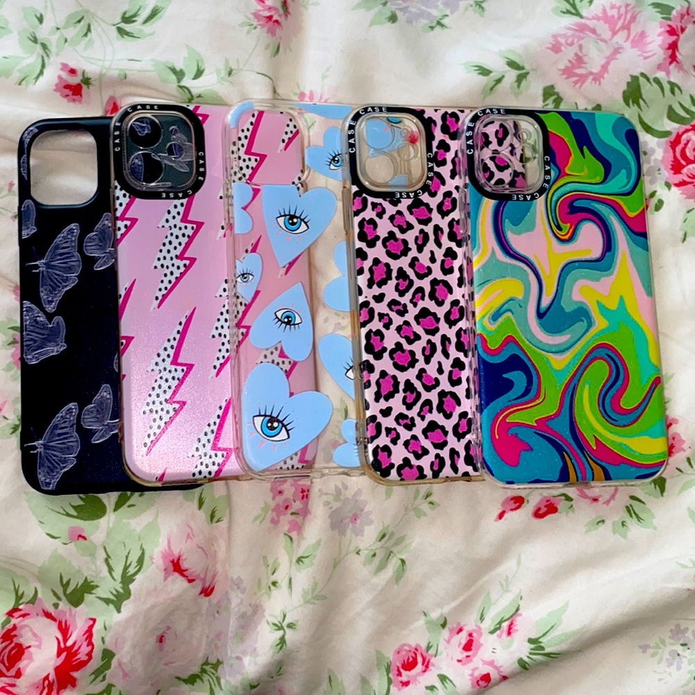 SHEIN iPhone 8 cases bundle of 5